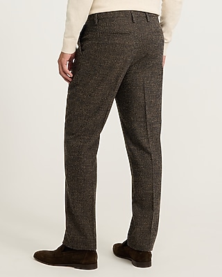 Classic Marled Wool-Blend Boucle Double Breasted Suit Pant - thumbnail 3