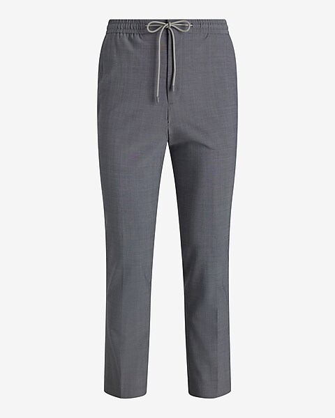 Drawstring Pants for Men. Linen Look. Runs One size Small. Gray Color.