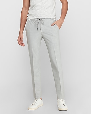 gray slim pants