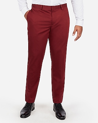 burgundy skinny trousers