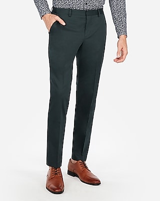 green suit trousers