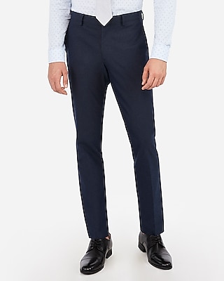 slim navy pants