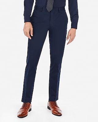 slim navy pants