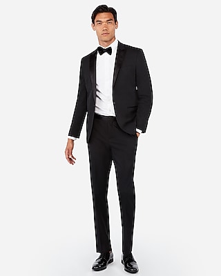 mens black tuxedo shorts