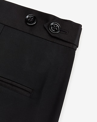 Slim Black Cotton-Blend Tuxedo Pant