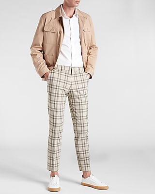 plaid dress pants