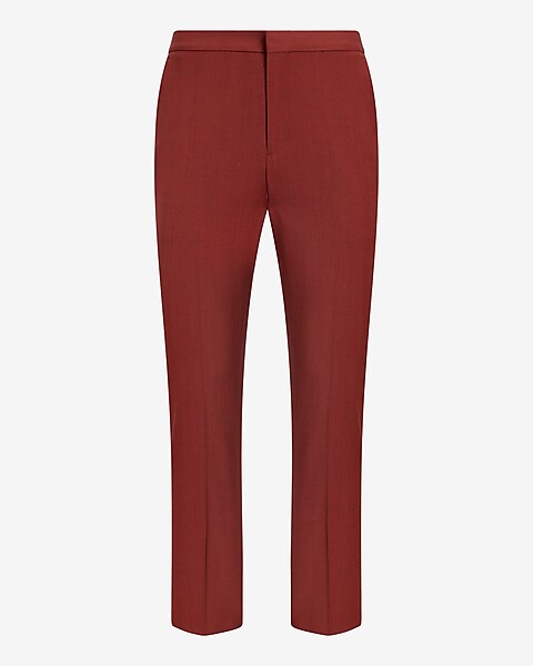 Red wool blend Pant Suit