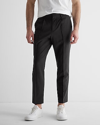 Extra Slim Gray Wool-blend Modern Tech Drawstring Dress Pant | Express