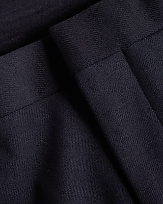 Extra Slim Navy Cotton-Blend Knit Dress Pant