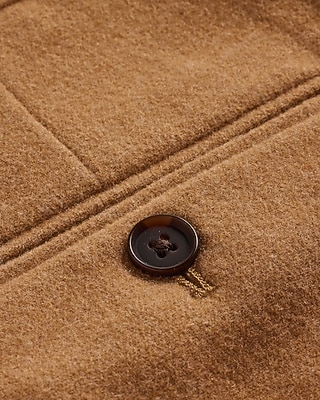 Slim Tan Wool-Blend Cargo Dress Pant