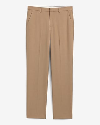 Classic Almond Brown Stretch Dress Pant