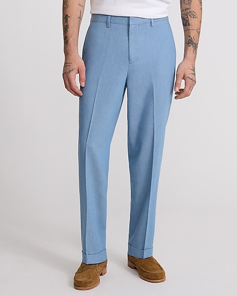 relaxed fit dress pants Work for Men Straight Leg Stretch Lounge Pant Big and Tall Casual Business Slack with Pocket at Amazon Men's Clothing store these Egara Relaxed Fit mens suit pants from Mens Wearhouse help you look tailored and put COS Men's Relaxed-Fit Tapered Pants
