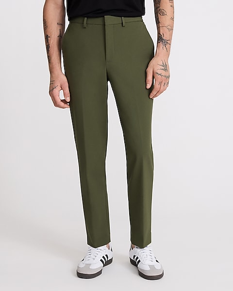 men's wrinkle free dress pant green color Haggar NoIron Pants Dont be that dressed men's wrinkle free dress pant
