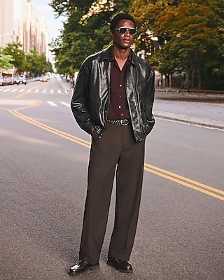 Baggy Dark Brown Dress Pant