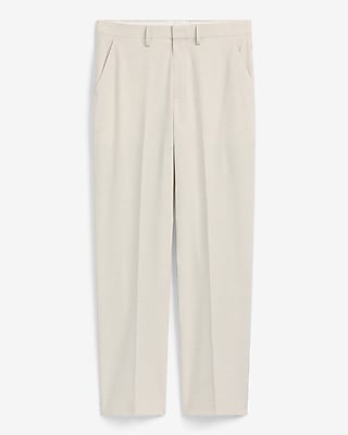 Baggy Ecru Stretch Dress Pant
