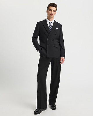 Baggy Black Stretch Dress Pant