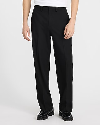 Baggy Black Stretch Dress Pant