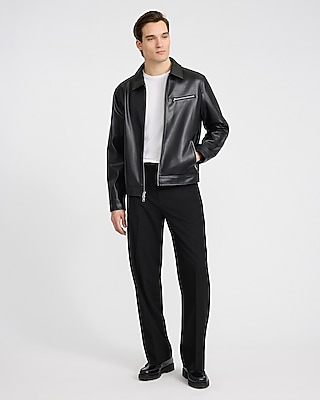 Baggy Black Stretch Dress Pant