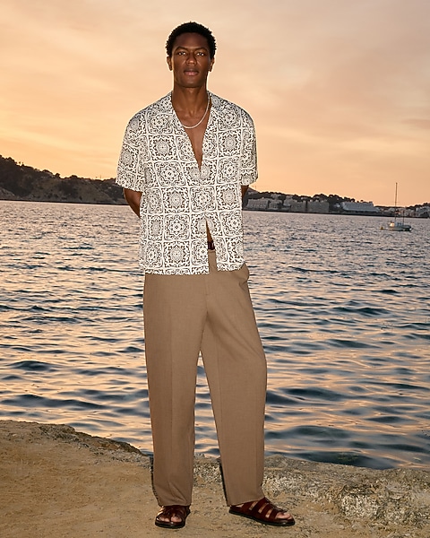 baggy dress pants pant The flowing cut of these mens wide leg dress pants offers effortless movement and a clean Baggy Dress Pants Men Baggy
