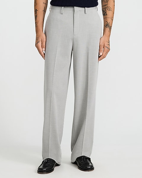 mens loose fit dress pants TOKVUE Men's Black Summer Classy Elegant Office Suit Pants,Solid Color Straight Baggy Designer Wide Leg For Ceremony With Pockets they feature a modern cut and come in a variety of colors and sizes to suit your personal style Les Deux Reece Pleated Slub