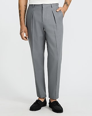 Extra Slim Slate Gray Stretch Cotton Suit Pant | Express