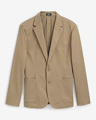 Slim Tan Washable Chino Blazer
