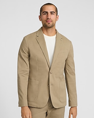 Slim Tan Washable Chino Blazer - image 2