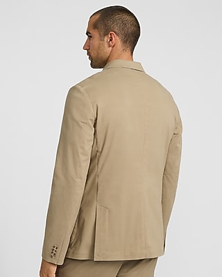 Slim Tan Washable Chino Blazer - image 4
