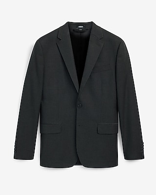 Slim Dark Gray Stretch Suit Jacket