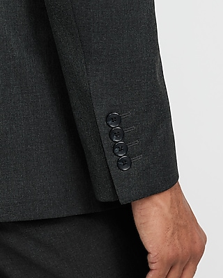 Slim Dark Gray Stretch Suit Jacket