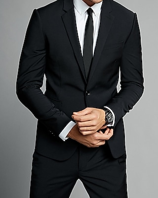 Express Extra Slim Innovator Black Suit Pant, $98