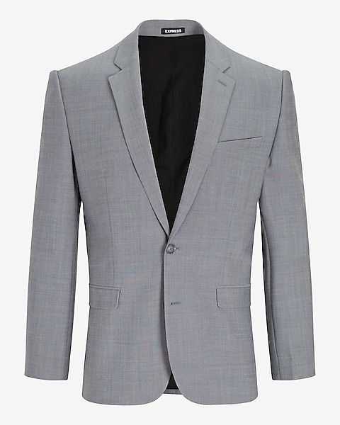 Classic Gray Wool-blend Modern Tech Suit Jacket | Express Classic Gray Wool-blend Modern Tech Suit Jacket | Express