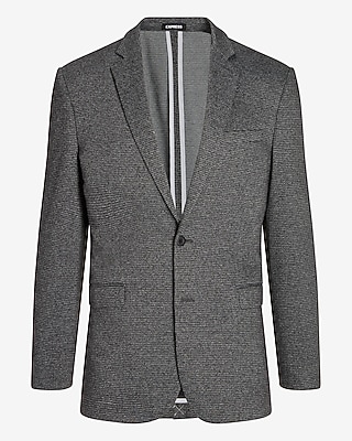 Extra Slim Gray Houndstooth Soft Suit Jacket