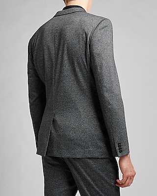 Extra Slim Gray Houndstooth Soft Suit Jacket