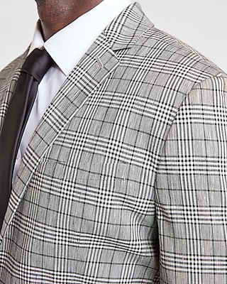 express grey plaid suit