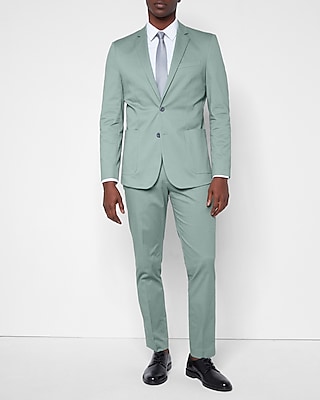 solid green suit