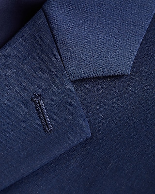 Extra Slim Blue Wool-Blend Washable Modern Tech Suit Jacket