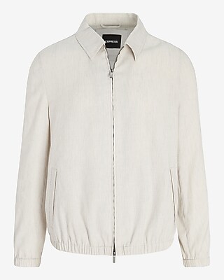 Extra Slim Striped White Zip Suit Jacket | Express