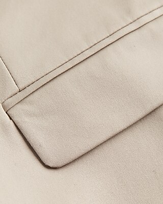 Extra Slim Solid Khaki Cotton Suit Jacket