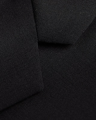 Slim Black Wool-Blend Modern Tech Blazer