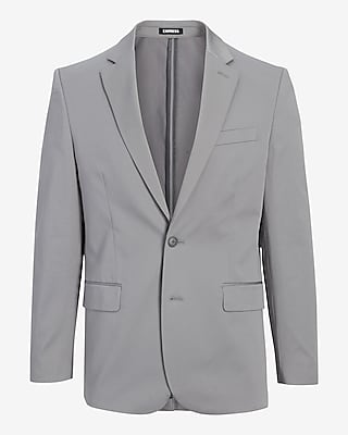 Extra Slim Gray Cotton Stretch Suit Jacket