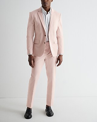 Extra Slim Pink Cotton Stretch Suit Jacket Express