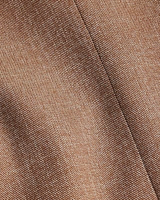 Slim Light Brown Slub Suit Jacket