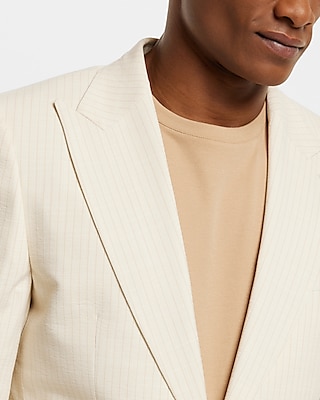 Extra Slim Striped Seersucker Suit Jacket