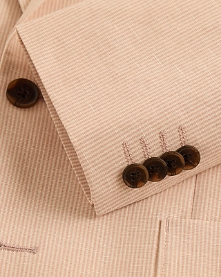 Extra Slim Linen-Blend Striped Suit Jacket