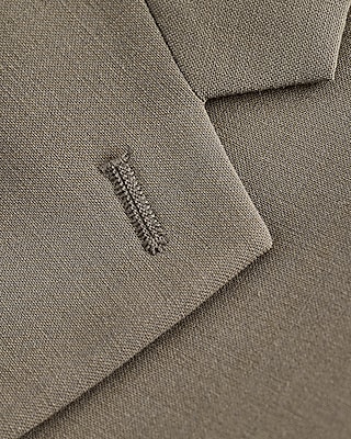 Slim Taupe Wool-Blend Washable Modern Tech Suit Jacket