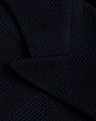 Giacca Blazer Express Extra Slim Panna &ndash; Tuta Seersucker Righe, Taglia 42R, Nuova
