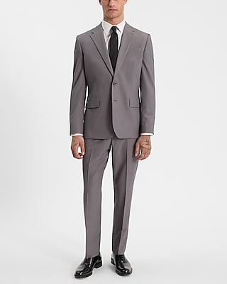 Slim Gray Stretch Suit Jacket