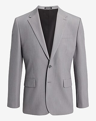 Slim Gray Stretch Suit Jacket