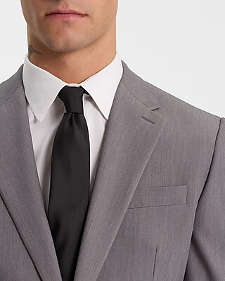 Slim Gray Stretch Suit Jacket